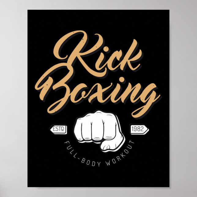 Kampf Boxen Kickboxen  Poster (Vorne)