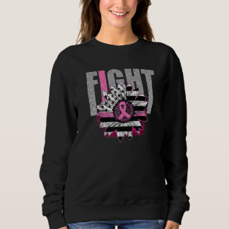 Kampf Brust Überlebender Amerikanische Flagge Sonn Sweatshirt