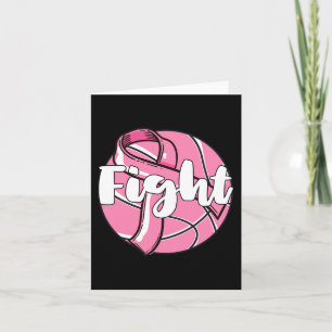 Kampf Brustkrebs Basketball Basketball Ba Karte