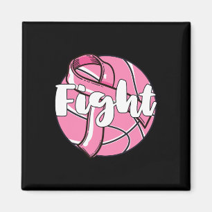 Kampf Brustkrebs Basketball Basketball Ba Magnet