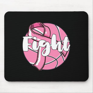 Kampf Brustkrebs Basketball Basketball Ba Mousepad