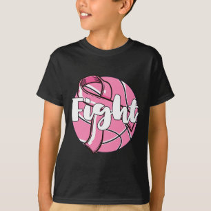Kampf Brustkrebs Basketball Basketball Ba T-Shirt