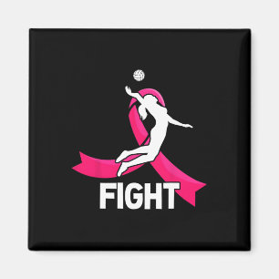 Kampf Brustkrebs Volleyball Pink Ribbon Awarene Magnet