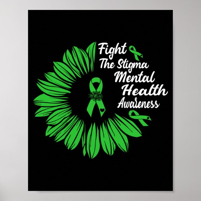 Kampf dem Stigma _ Monat der Bewusstseinsbildung f Poster (Vorne)