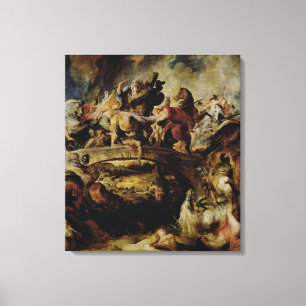 Kampf der Amazonas und des Griechen, c.1617 Leinwanddruck