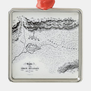 Kampf der großen Wiesen, am 3. Juli 1754 Ornament Aus Metall
