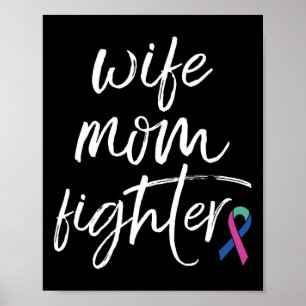 Kampf der Krebsbewusstsein und Ehefrau Mama Poster