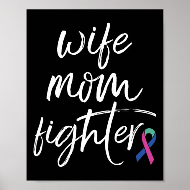 Kampf der Krebsbewusstsein und Ehefrau Mama Poster (Vorne)