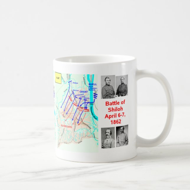 Kampf der Shiloh Kartenschale Tasse (Rechts)