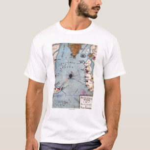 Kampf des Forts Sumter - ziviler Krieg panoramisch T-Shirt