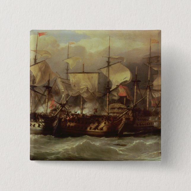 Kampf des Kaps St.Vincent Button (Vorderseite)