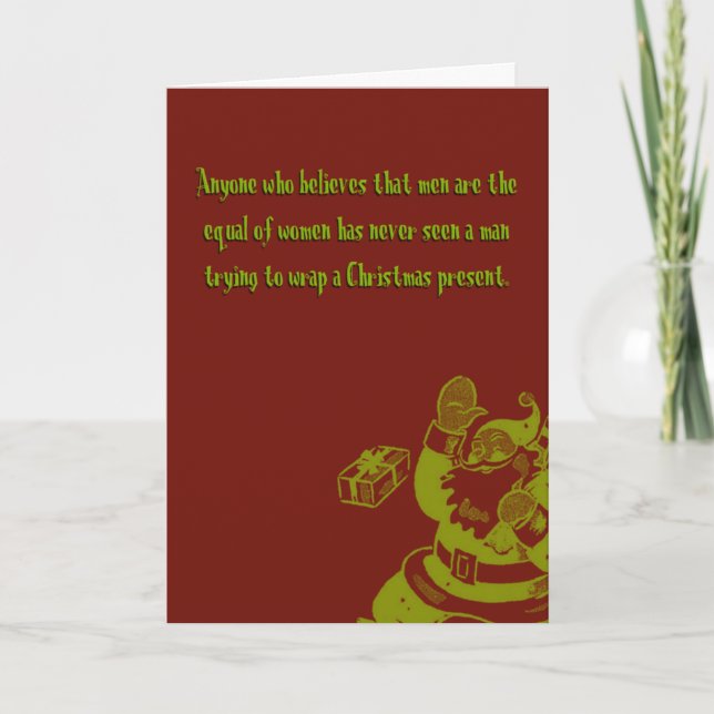 Kampf des Sexs Feiertagskarte (Vorderseite)