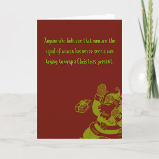 Kampf des Sexs Feiertagskarte