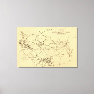 Kampf des Spotsylvania-Gerichtsgebäudes Leinwanddruck