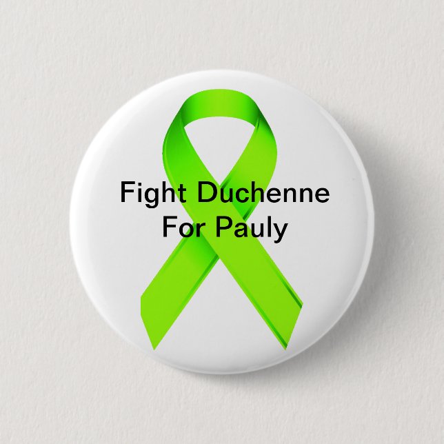 Kampf Duchenne für Pauly Geldbeschaffer-Knopf Button (Vorderseite)