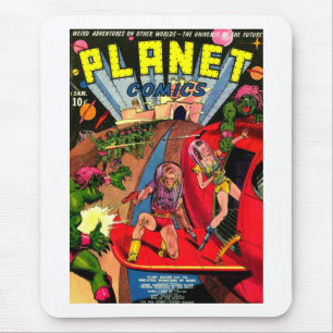 Kampf ein der Augen-Raum-Monster Mousepad