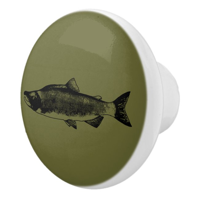 Kampf Fischen Keramikknauf (Rechts)