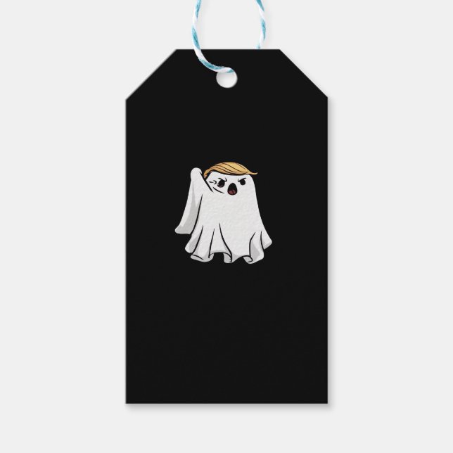 Kampf Funny Halloween Trumpkin Geschenkanhänger (Vorderseite)