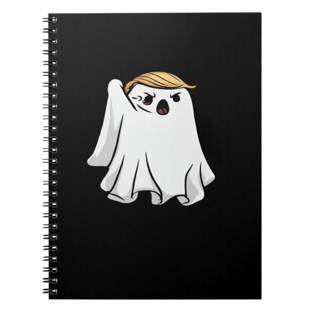 Kampf Funny Halloween Trumpkin Notizblock (Vorderseite)