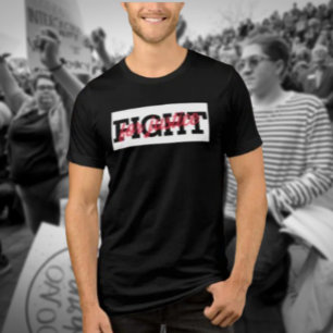 Kampf für das Shirt der Gerechtigkeit - Fett Typog