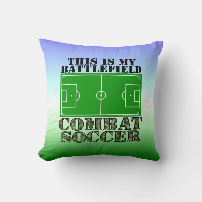 Kampf-Fußball Kissen (Vorderseite)