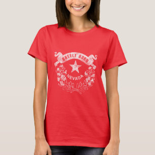 Kampf geboren - Nevada, Las Vegas. Flaggen-Logo T-Shirt