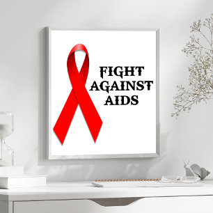 Kampf gegen Aids Poster