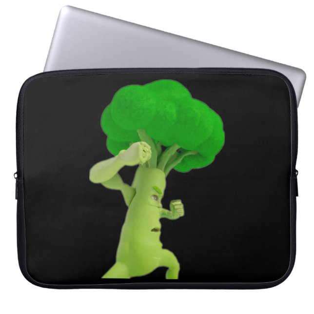 Kampf gegen Broccoli Burooccoollliii! Notebook Laptopschutzhülle (Vorderseite)
