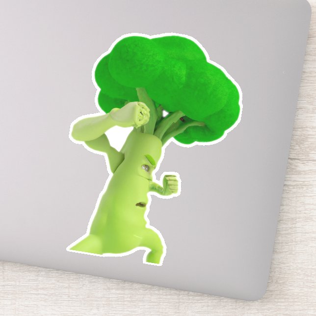 Kampf gegen Broooccccoolllliiii! Broccoli Sticker (Detail)