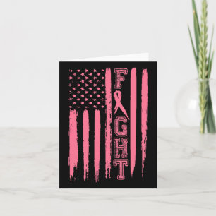 Kampf gegen Brustkrebs Amerikanische Flagge Brustk Karte