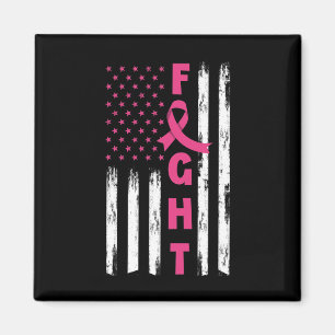 Kampf gegen Brustkrebs Amerikanische Flagge Brustk Magnet