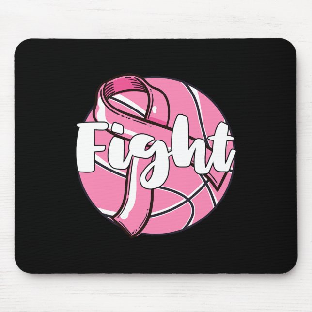 Kampf gegen Brustkrebs-Bewusstsein des bysketbyll- Mousepad (Vorne)