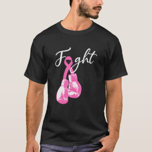 Kampf gegen Brustkrebs Bewusstsein für Pink Boxing T-Shirt