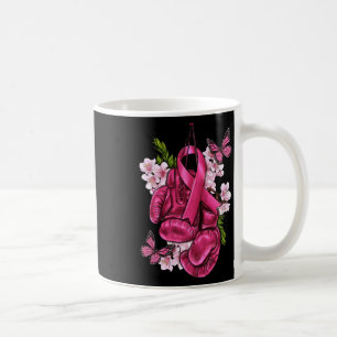 Kampf gegen Brustkrebs Bewusstsein rosa Boxhandsch Kaffeetasse