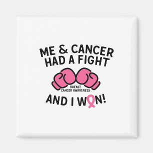 Kampf gegen Brustkrebs I Won Breast Cancer Survivo Magnet