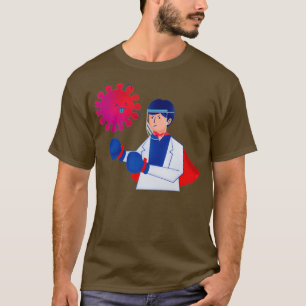 Kampf gegen Coronavirus Boxer im Gesundheitswesen T-Shirt
