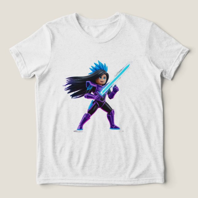 Kampf gegen das Monster Tri-Blend Shirt (Design Vorderseite)