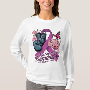 Kampf gegen Demenz Lila Multifunktionswissen T-Shirt