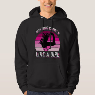Kampf gegen den Krebs wie ein Brustkrebs-Krieger f Hoodie