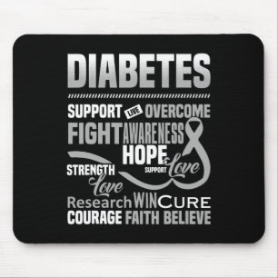 Kampf gegen Diabetes Sensibilisierung Unterstützun Mousepad