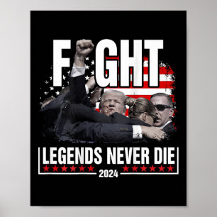 Kampf gegen die Legenden Die 2024 nie Trump (auf B Poster