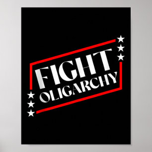 Kampf gegen die Oligarchie Freiheit stoppen Trumpi Poster