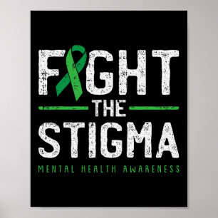 Kampf gegen die psychische Gesundheit Bewusstseins Poster
