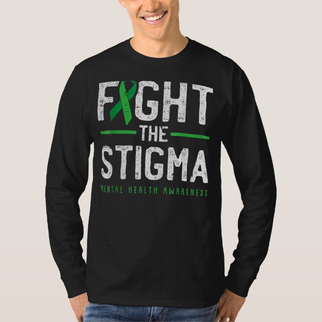 Kampf gegen die psychische Gesundheit Bewusstseins T-Shirt (Vorderseite)