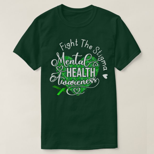 Kampf gegen die psychische Gesundheit Bewusstseins T-Shirt (Design vorne)