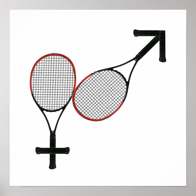 Kampf gegen die Sexes Tennis Poster (Vorne)