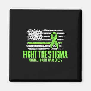 Kampf gegen die Stigma-amerikanische Fahne Mental Magnet
