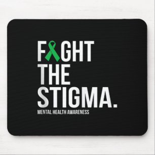 Kampf gegen die Stigma Green Ribbon Mental Health Mousepad
