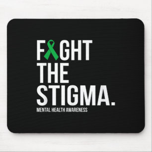 Kampf gegen die Stigma Green Ribbon Mental Health Mousepad