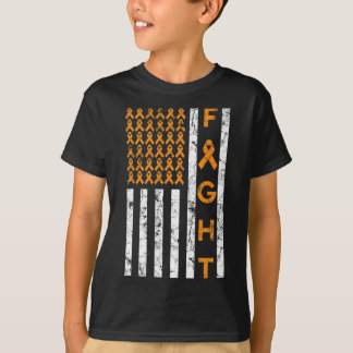 Kampf gegen die US-amerikanische Flagge Orange Rib T-Shirt